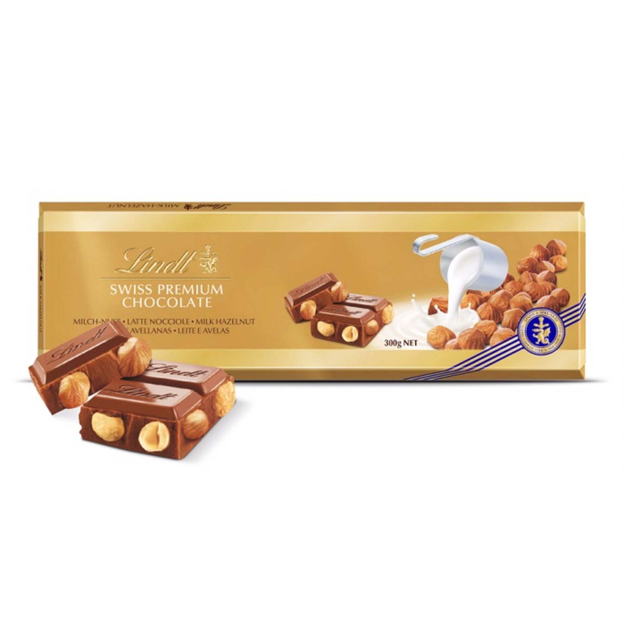 Chocolate Lindt Gold com amendôa 300g