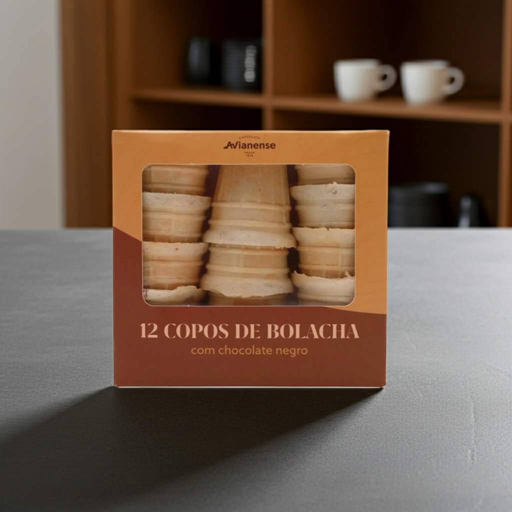 12 Copos de bolacha Avianense