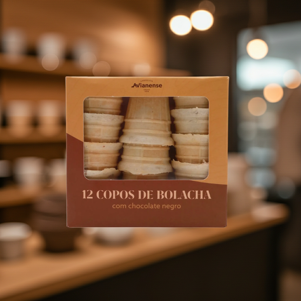 12 Copos de bolacha Avianense