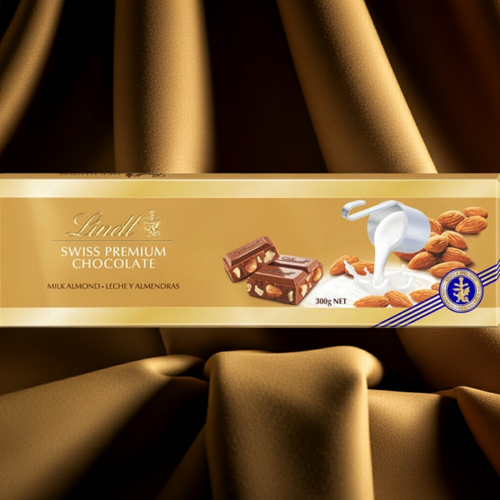 Chocolate Lindt Gold com amendôa 300g