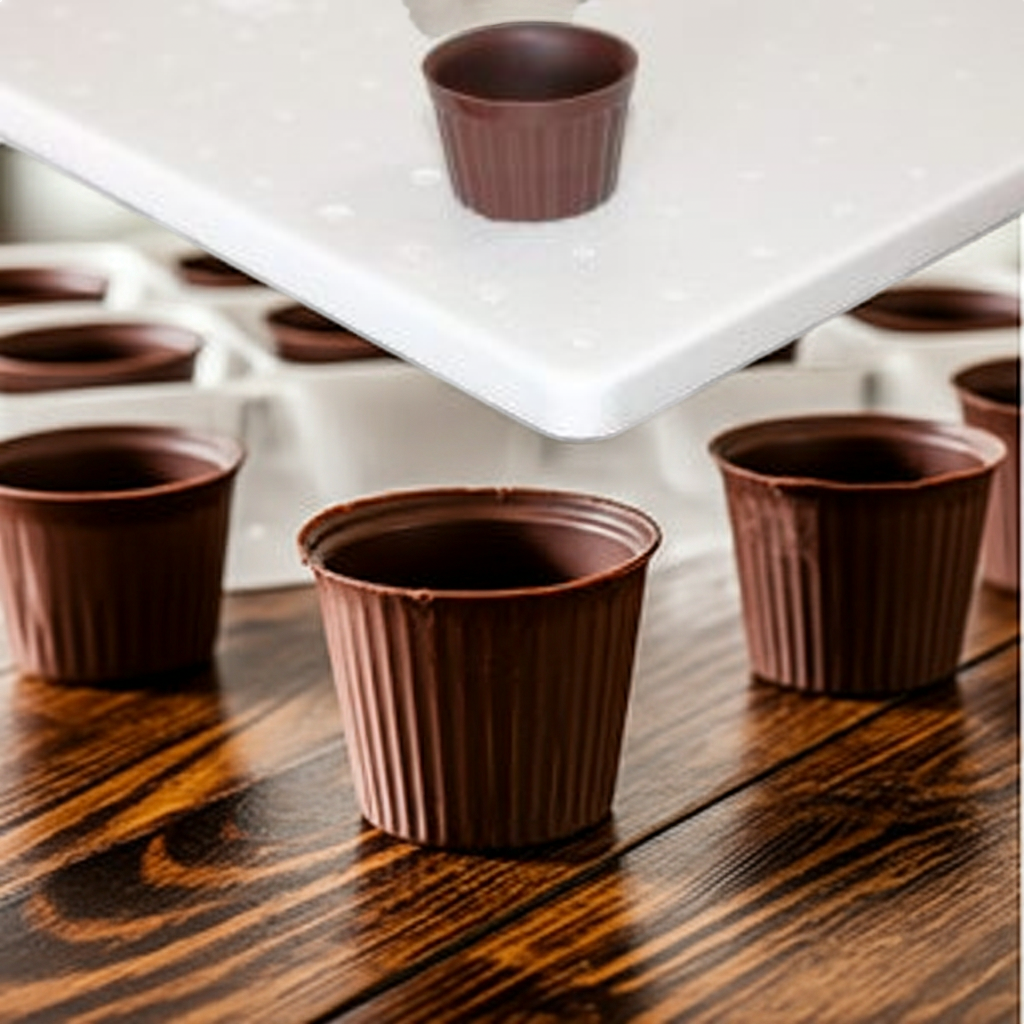 Copos de Chocolate Negro para Ginja